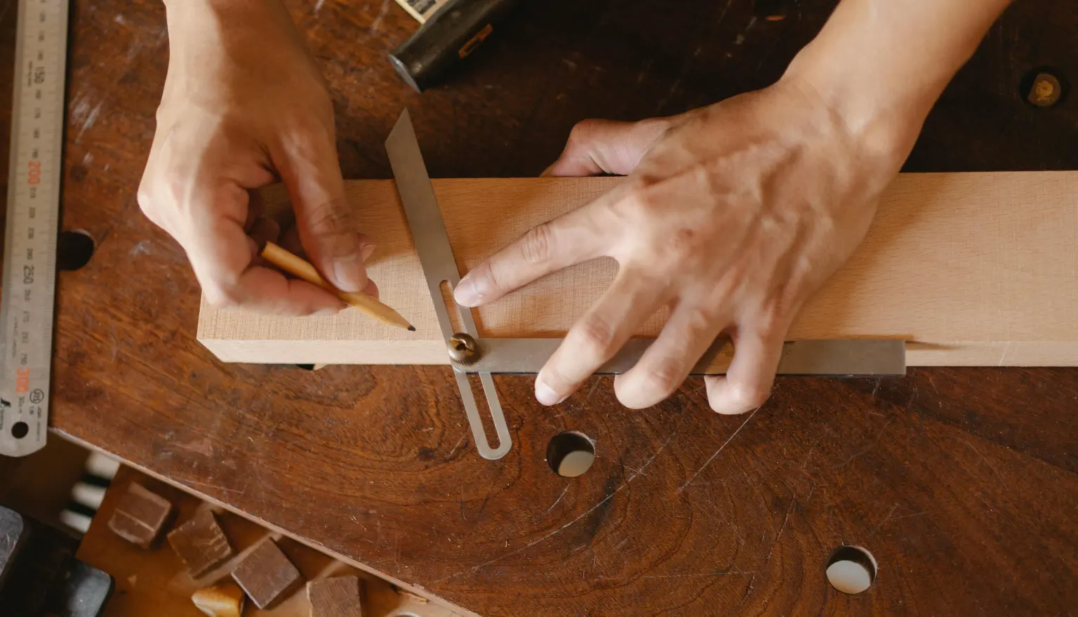 Building a wooden fireplace surround